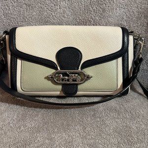Coach color block leather crossbody